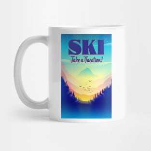 Ski Take a Vacation Mug